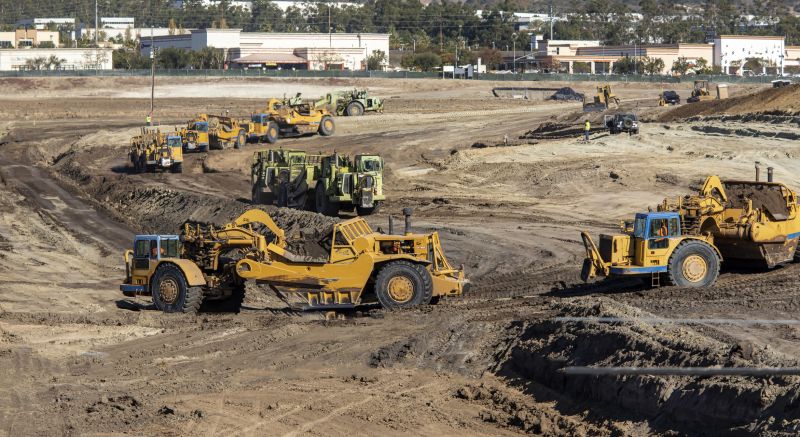 Excavation Equipment in Use